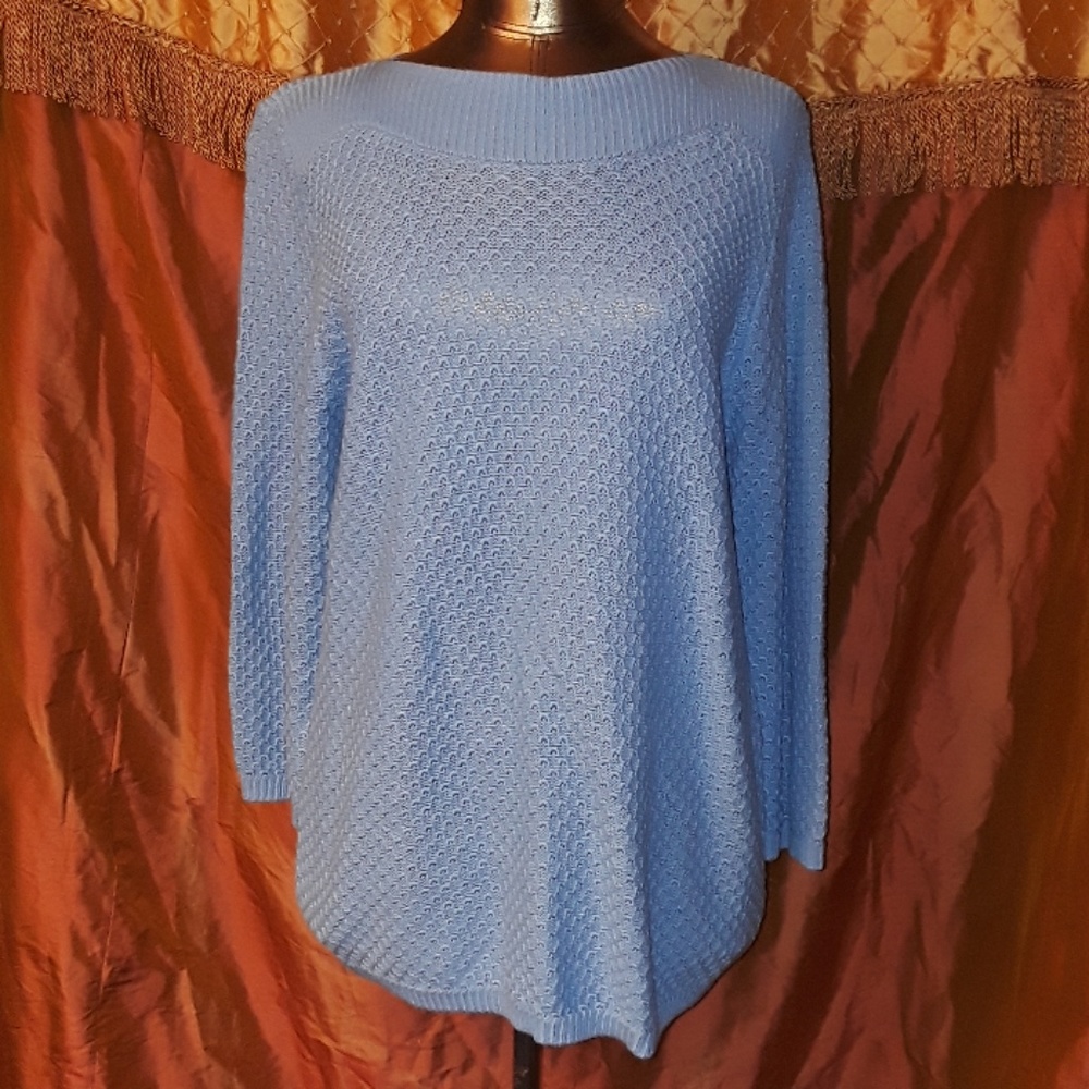 **** Croft &Barrow Classic Style Knit Sweater Blue